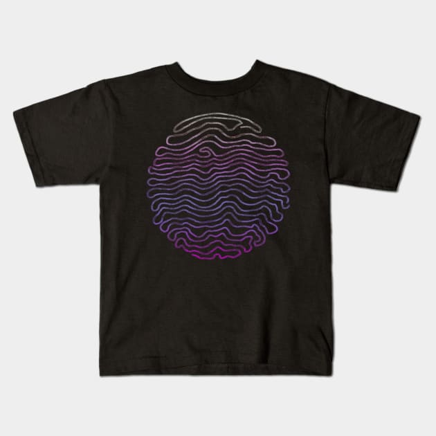 Line of colorful light Kids T-Shirt by DanielVind